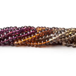 4mm Multi-gemstone Plain Rondelle Beads 13.75 inch 150 pcs (ONLINE ORDER ONLY)