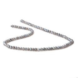 4mm Mystic Labradorite Micro Faceted Rondelle Beads 13 inch 90 pieces AAA (ONLINE ORDER ONLY)