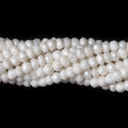 4mm Mystic White Quartz faceted rondelle beads 13 inch 122 pieces (ONLINE ORDER ONLY)