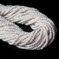 4mm Mystic White Quartz faceted rondelle beads 13 inch 122 pieces (ONLINE ORDER ONLY)