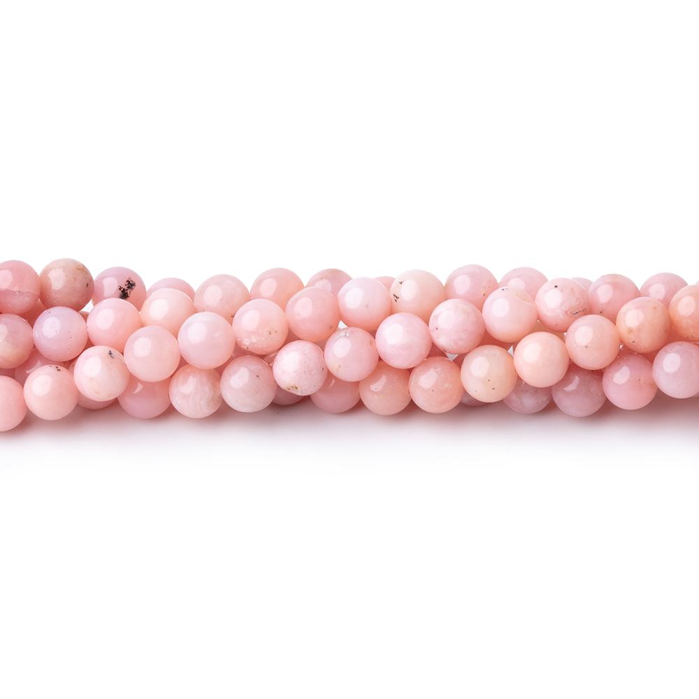 4mm Pink Peruvian Opal Plain Round Beads 15.75 inch 95 pieces (ONLINE ORDER ONLY)