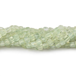 4mm Prehnite Micro Faceted Cube Beads 12 inch 80 pieces (ONLINE ORDER ONLY)