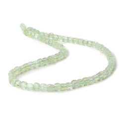 4mm Prehnite micro faceted cubes 12 inch 80 beads (ONLINE ORDER ONLY)
