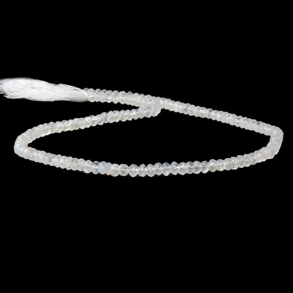 4mm Rainbow Moonstone Faceted Rondelle Beads 14 inch 110 pieces (ONLINE ORDER ONLY)