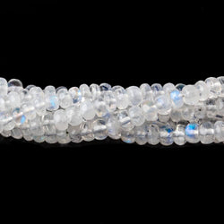 4mm Rainbow Moonstone Plain Rondelle Beads 16 inch 142 pieces AA (ONLINE ORDER ONLY)