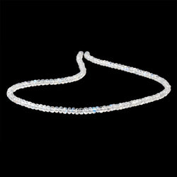 4mm Rainbow Moonstone Plain Rondelle Beads 16 inch 142 pieces AA (ONLINE ORDER ONLY)