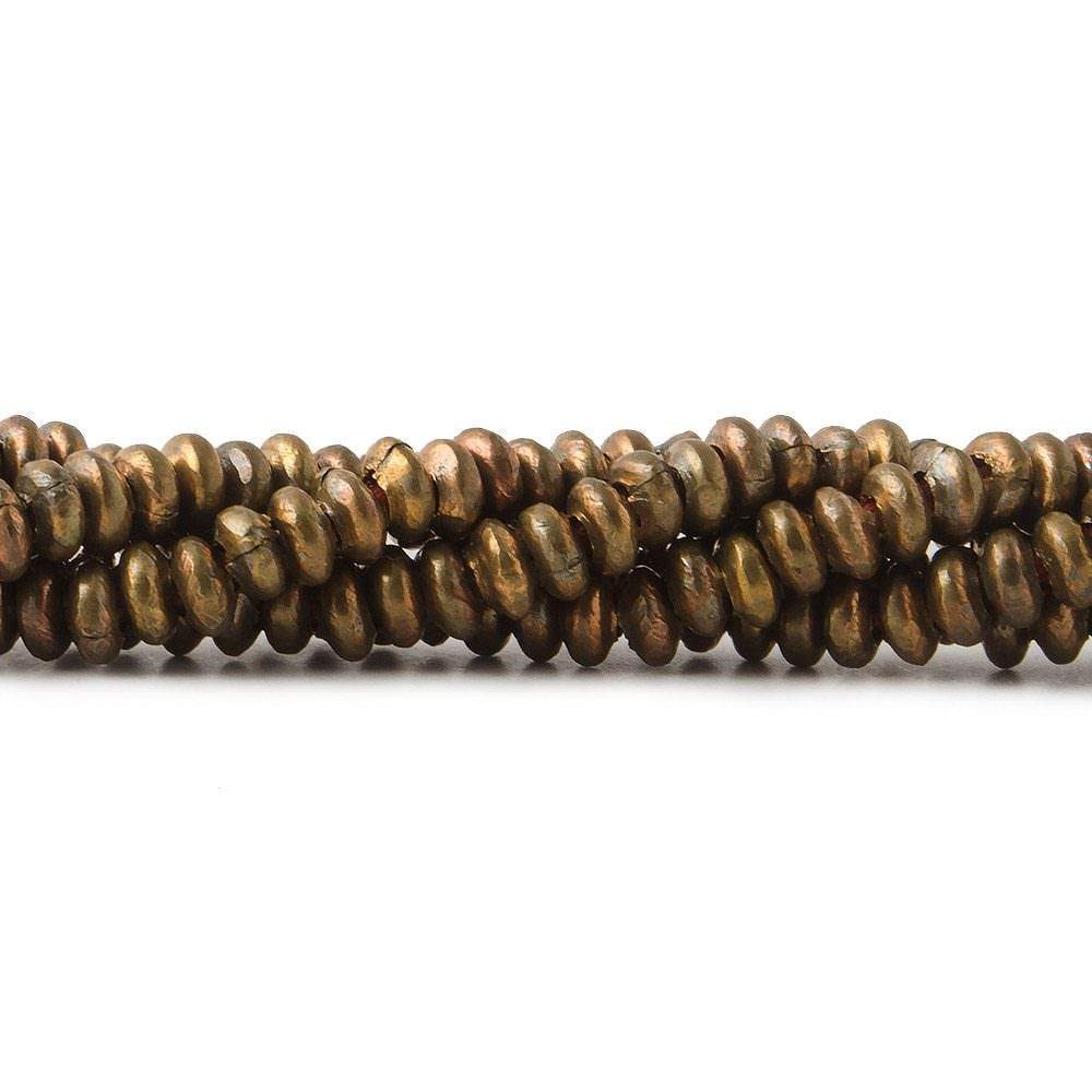4mm Raw Copper Rondelle Beads 8 inch 89 beads (ONLINE ORDER ONLY)