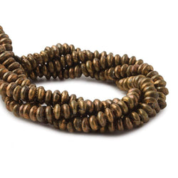 4mm Raw Copper Rondelle Beads 8 inch 89 beads (ONLINE ORDER ONLY)