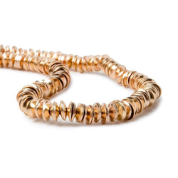 4mm Rose Gold plated Copper plain Bead Cap 8 inch 228 pieces (ONLINE ORDER ONLY)