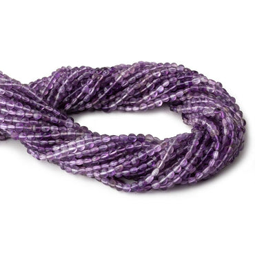 4mm Shaded Amethyst checkerboard calibrated faceted coins 12.5 inch 85 beads AAA (ONLINE ORDER ONLY)