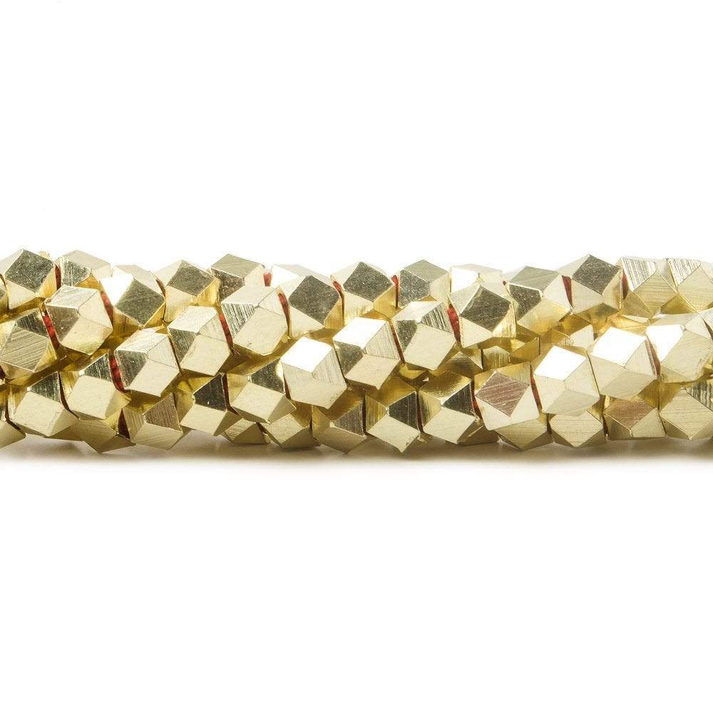 4mm Shiny Faceted Nugget Beads 8 inch 47 pieces (ONLINE ORDER ONLY)