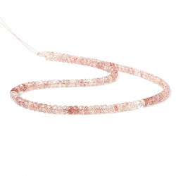4mm Strawberry Quartz Faceted Rondelle 16 inch 164 pieces AA (ONLINE ORDER ONLY)