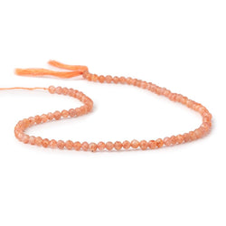 4mm Sunstone Micro Faceted Round Beads 12.5 inch 86 pieces (ONLINE ORDER ONLY)