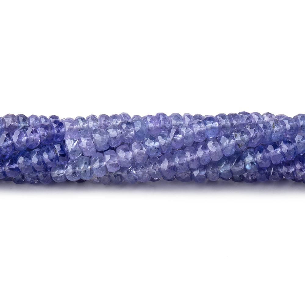 4mm Tanzanite Faceted Rondelle Beads 16 inch 190 pieces (ONLINE ORDER ONLY)