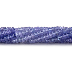 4mm Tanzanite Faceted Rondelle Beads 16 inch 190 pieces (ONLINE ORDER ONLY)