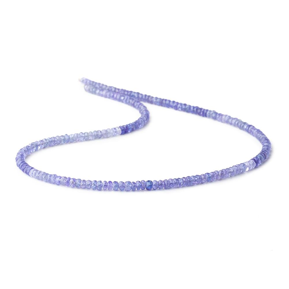 4mm Tanzanite Faceted Rondelle Beads 16 inch 190 pieces (ONLINE ORDER ONLY)