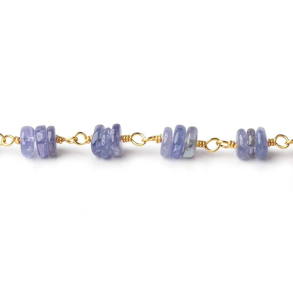 4mm Tanzanite plain heshi Vermeil Chain by the foot (ONLINE ORDER ONLY)