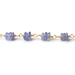 4mm Tanzanite plain heshi Vermeil Chain by the foot (ONLINE ORDER ONLY)