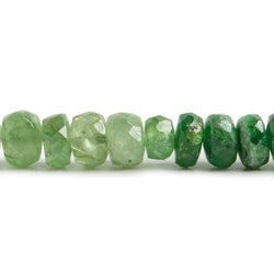4mm Tsavorite Garnet Beads Faceted Rondelle 17.5 inch 171 pieces (ONLINE ORDER ONLY)