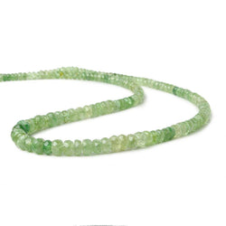 4mm Tsavorite Garnet Beads Faceted Rondelle 17.5 inch 171 pieces (ONLINE ORDER ONLY)