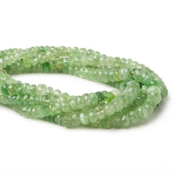 4mm Tsavorite Garnet Beads Faceted Rondelle 17.5 inch 171 pieces (ONLINE ORDER ONLY)