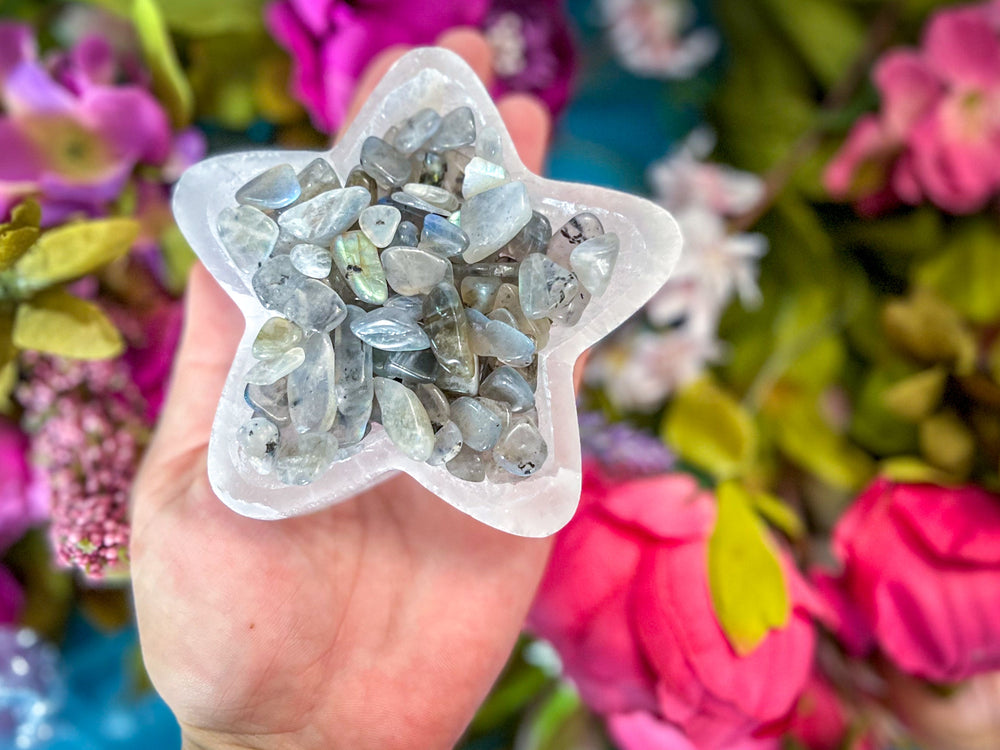 4 oz LABRADORITE crystal chips (ONLINE ORDER ONLY)