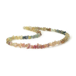 4x2-6x3mm Multi Color Sapphire Raw Crystal Beads 17.5 inch 138 pieces (ONLINE ORDER ONLY)