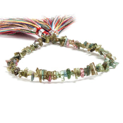 4x2-9x1.5mm Multi Color Tourmaline Natural Crystal 7.5 inch 100 pieces (ONLINE ORDER ONLY)
