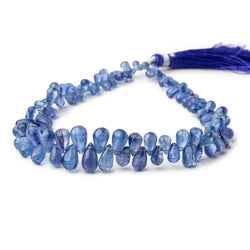 4x3-10x5mm Kyanite Plain Tear Drop Beads 10 inch 99 pieces AA (ONLINE ORDER ONLY)