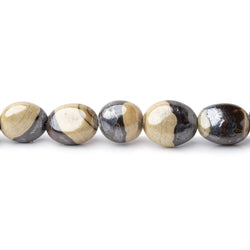 4x3-10x9mm Schalenblende Plain Nugget Beads 18 inch 55 pieces (ONLINE ORDER ONLY)