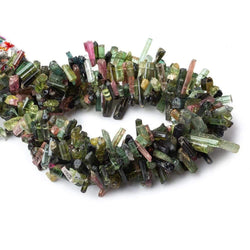 4x3-12x3mm Multi-Color Tourmaline Top Drill Natural Crystals 7 inch 95 beads (ONLINE ORDER ONLY)