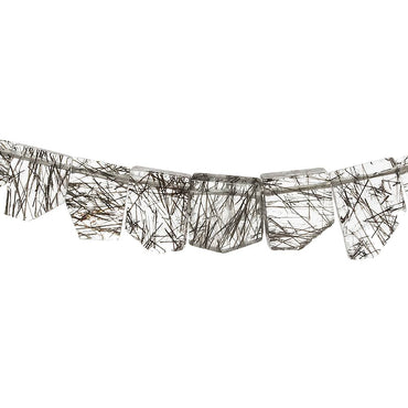 4x3-12x6mm Black Tourmalinated Quartz Top Drill Modified Rectangle 14 inch 76 pcs (ONLINE ORDER ONLY)