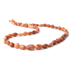 4x3-15x9mm Orange & Brown Fire Opal Plain Nugget Beads 17 inch 46 pieces (ONLINE ORDER ONLY)