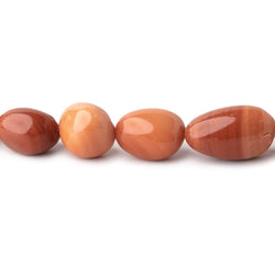 4x3-15x9mm Orange & Brown Fire Opal Plain Nugget Beads 17 inch 46 pieces (ONLINE ORDER ONLY)