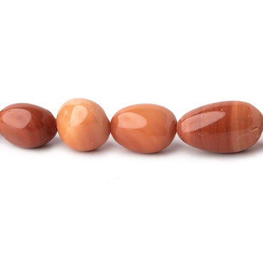 4x3-15x9mm Orange & Brown Fire Opal Plain Nugget Beads 17 inch 46 pieces (ONLINE ORDER ONLY)