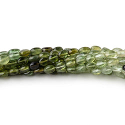 4x3-5x3.5mm Green Tourmaline Plain Oval Beads 16 inch 78 pieces AA (ONLINE ORDER ONLY)