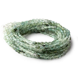 4x3-5x3.5mm Green Tourmaline Plain Oval Beads 16 inch 89 pieces AA (ONLINE ORDER ONLY)