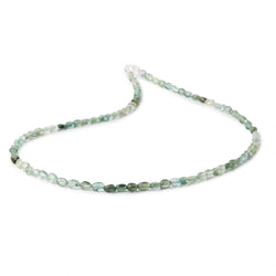 4x3-5x3.5mm Green Tourmaline Plain Oval Beads 16 inch 89 pieces AA (ONLINE ORDER ONLY)