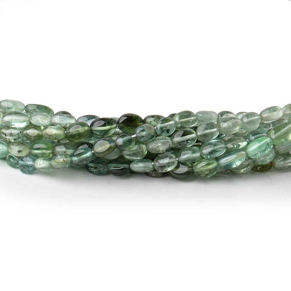4x3-5x3.5mm Green Tourmaline Plain Oval Beads 16 inch 89 pieces AA (ONLINE ORDER ONLY)