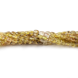 4x3-5x3.5mm Yellow Tourmaline Plain Oval Beads 16 inch 86 pieces AA (ONLINE ORDER ONLY)