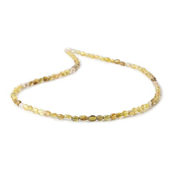 4x3-5x3.5mm Yellow Tourmaline Plain Oval Beads 16 inch 86 pieces AA (ONLINE ORDER ONLY)
