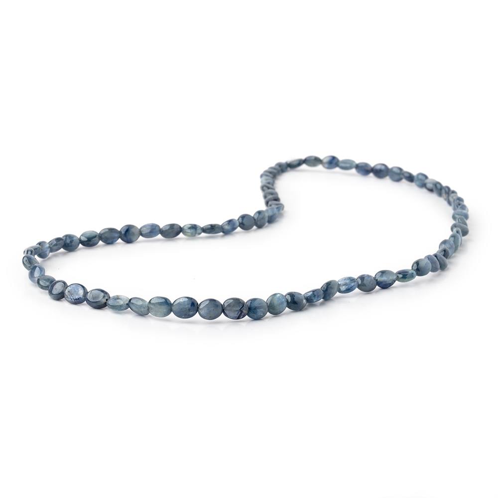4x3-5x4mm Blue Sapphire Plain Oval Beads 14 inch 66 pieces (ONLINE ORDER ONLY)