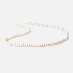 3-4mm Creamy White Off Round Freshwater Pearls 15 inch 106 pieces (ONLINE ORDER ONLY)