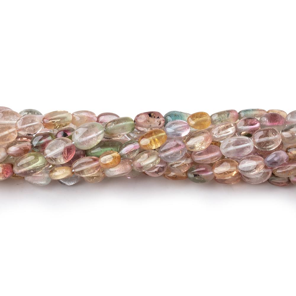 4x3-6x3.5mm Multi Color Tourmaline Plain Oval Beads 16 inch 72 pieces AA (ONLINE ORDER ONLY)