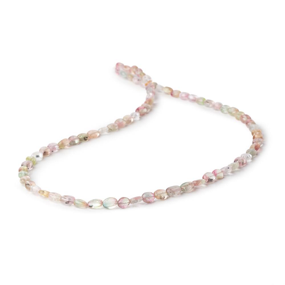 4x3-6x3.5mm Multi Color Tourmaline Plain Oval Beads 16 inch 72 pieces AA (ONLINE ORDER ONLY)