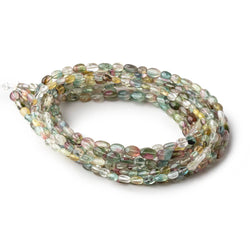4x3-6x3.5mm Multi Color Tourmaline Plain Oval Beads 16 inch 74 pieces AA (ONLINE ORDER ONLY)