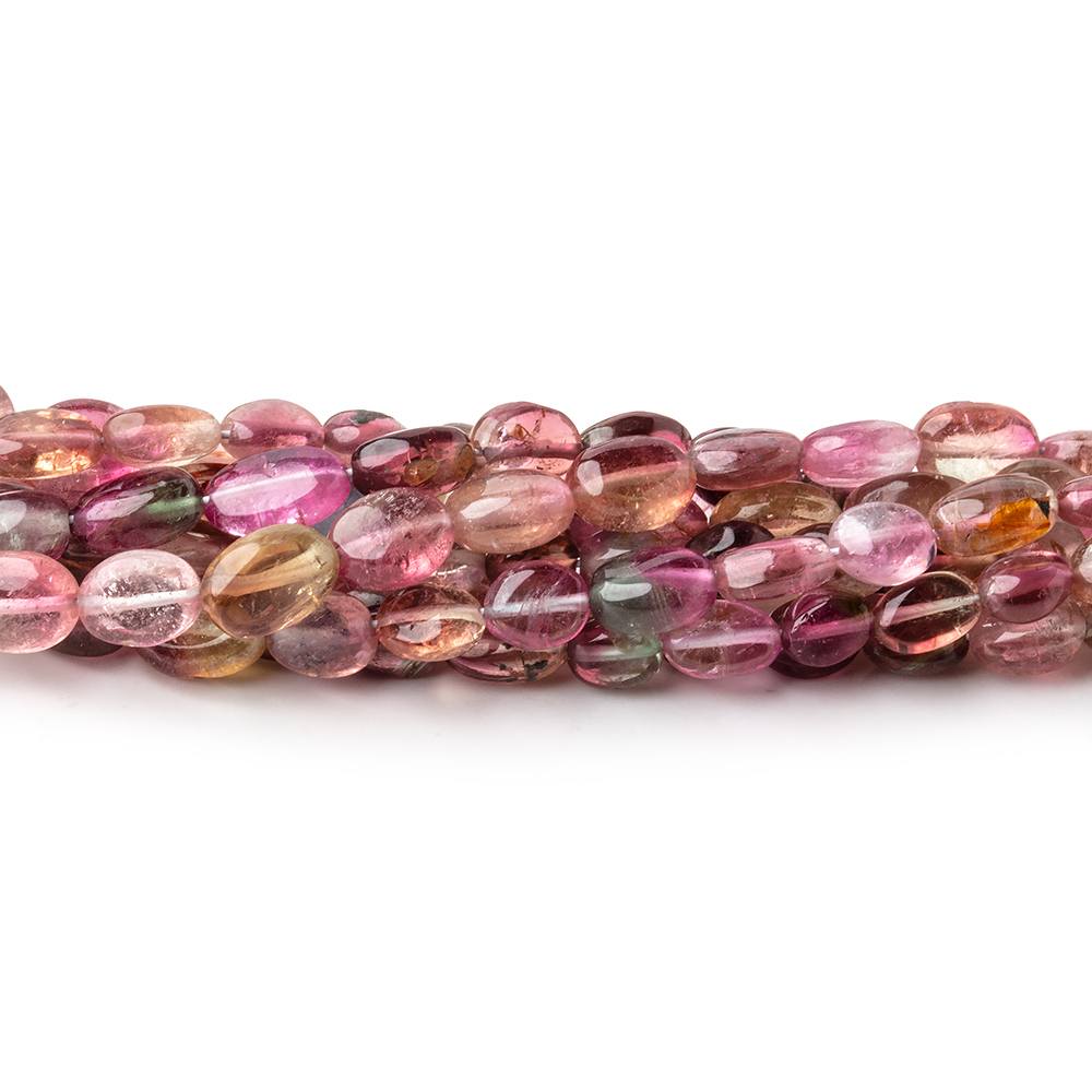 4x3-6x4mm Multi Color Tourmaline Plain Oval Beads 16 inch 67 pieces AA (ONLINE ORDER ONLY)