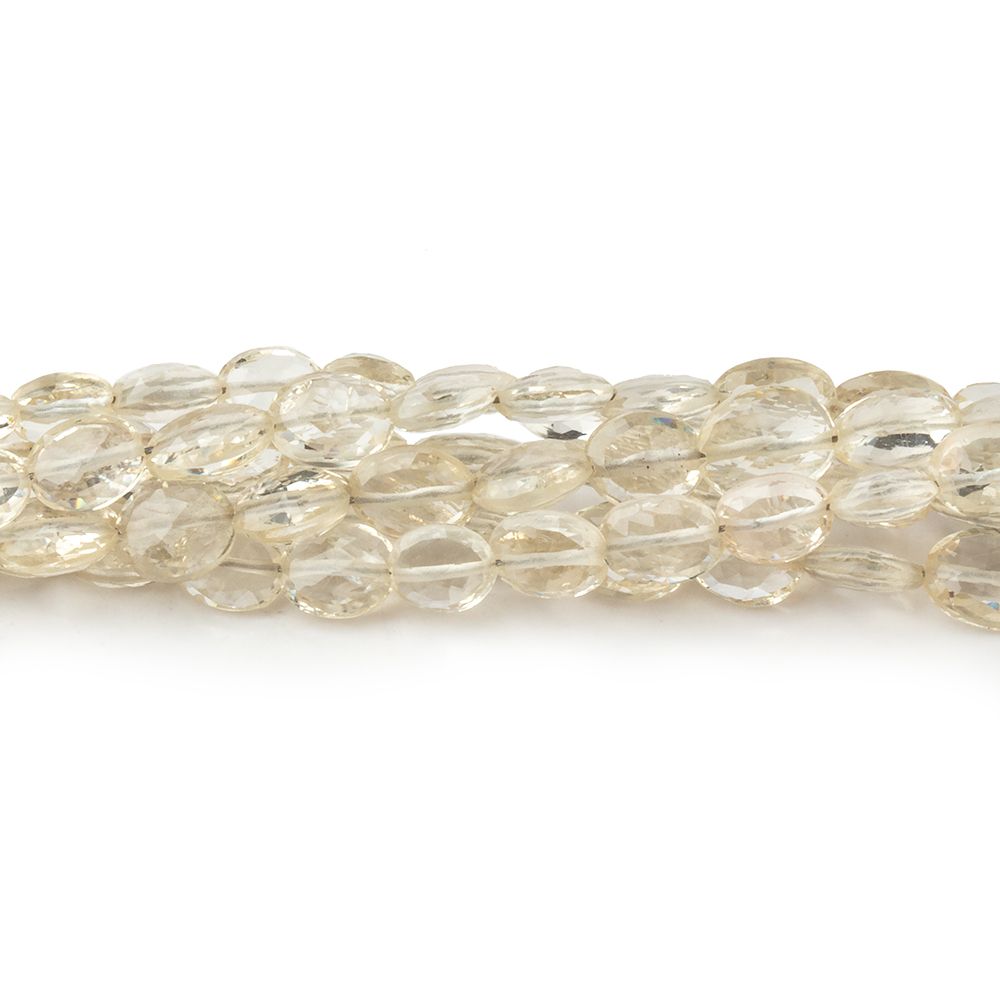 4x3-6x4mm Oregon Sunstone Faceted Oval Beads 8 inch 35 pieces (ONLINE ORDER ONLY)