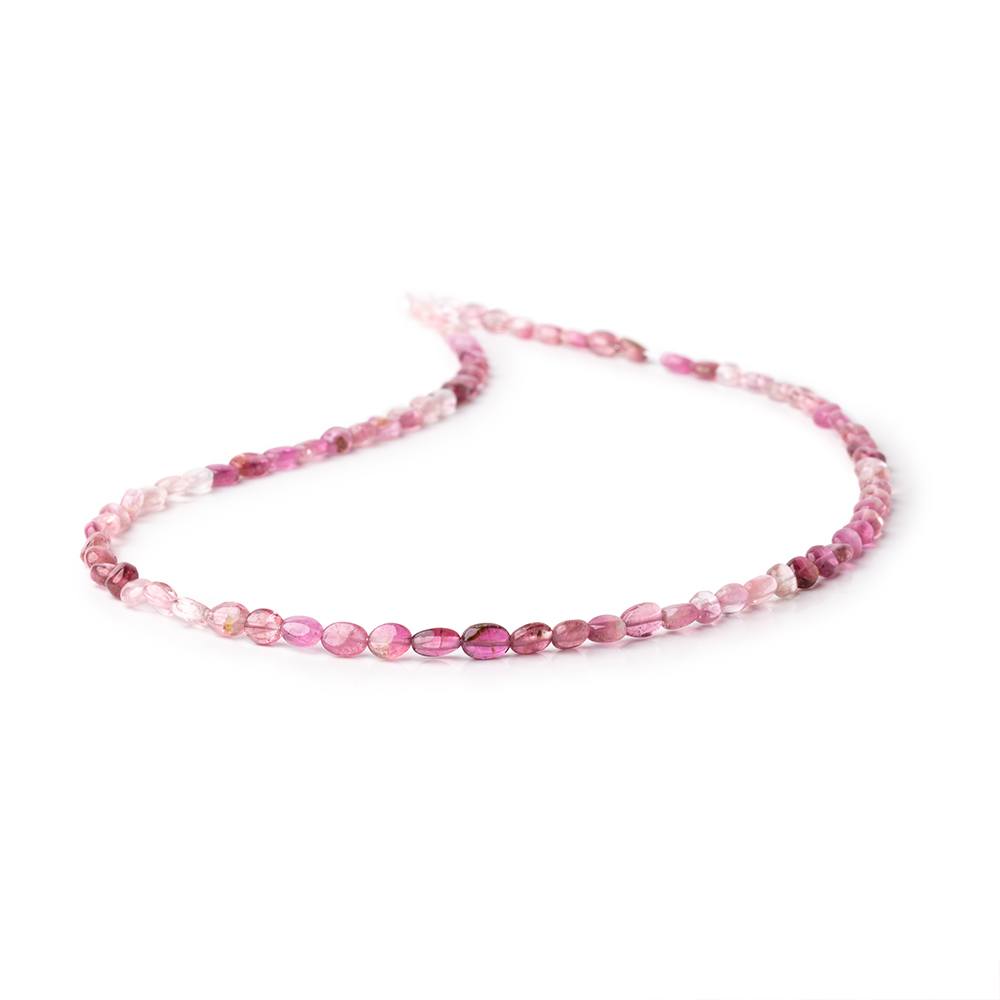 4x3-6x4mm Pink Tourmaline Plain Oval Beads 16 inch 70 pieces AA (ONLINE ORDER ONLY)