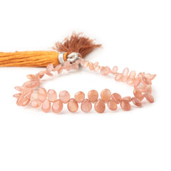 4x3-6x5mm Rhodochrosite Plain Pear Beads 7.5 inch 68 pieces (ONLINE ORDER ONLY)